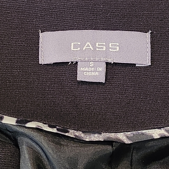 Cass Black Knit Blazer With Metal Studs Detail Size Small - Picture 5 of 8